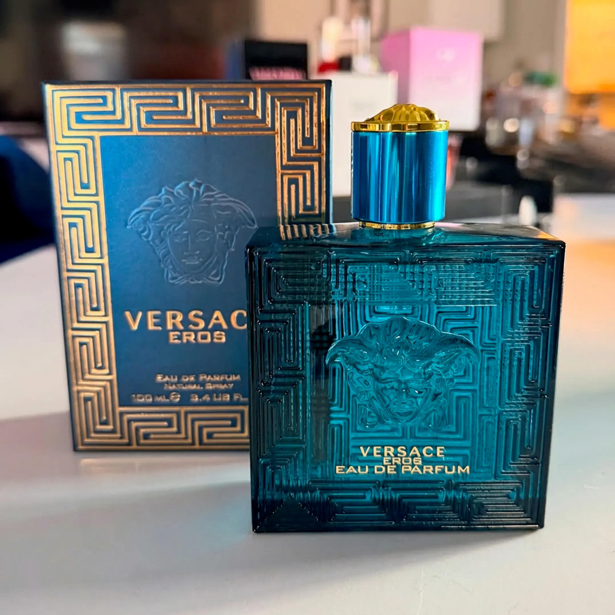 Versace Eros Eau de Parfum for Men - 3.4oz